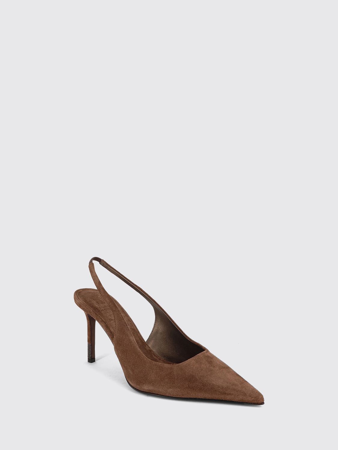 BRUNELLO CUCINELLI DÉCOLLETÉ: Décolleté donna Brunello Cucinelli, Marrone - Img 2