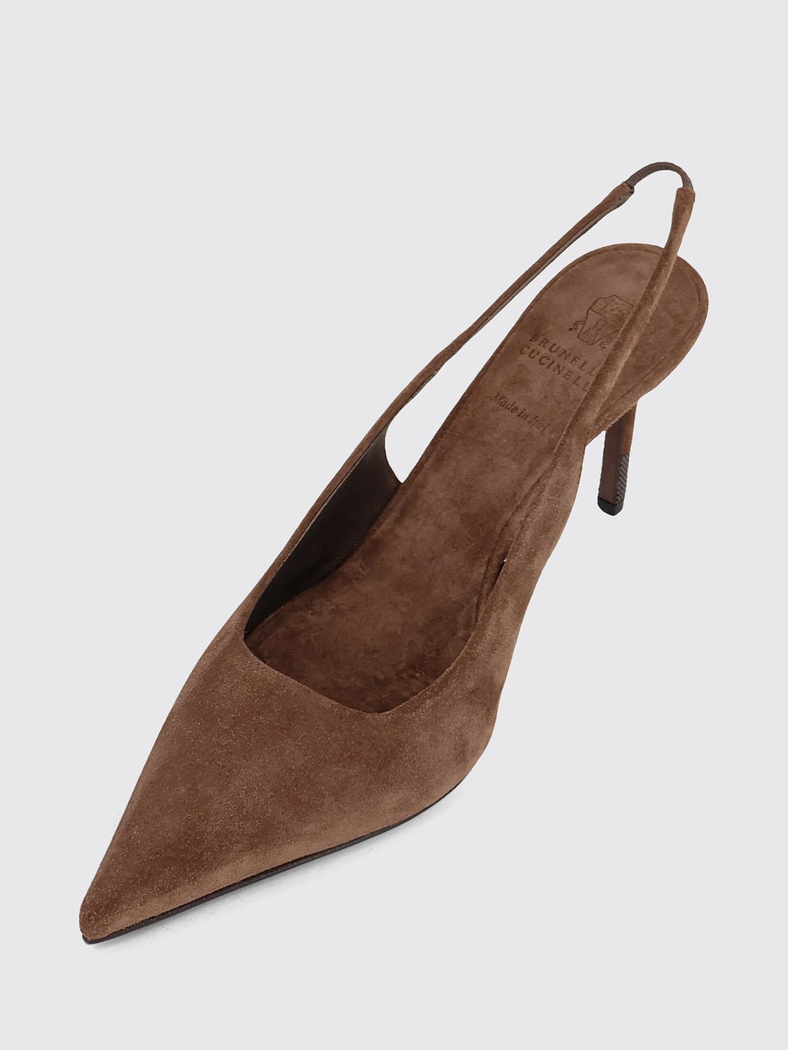 BRUNELLO CUCINELLI DÉCOLLETÉ: Décolleté donna Brunello Cucinelli, Marrone - Img 4