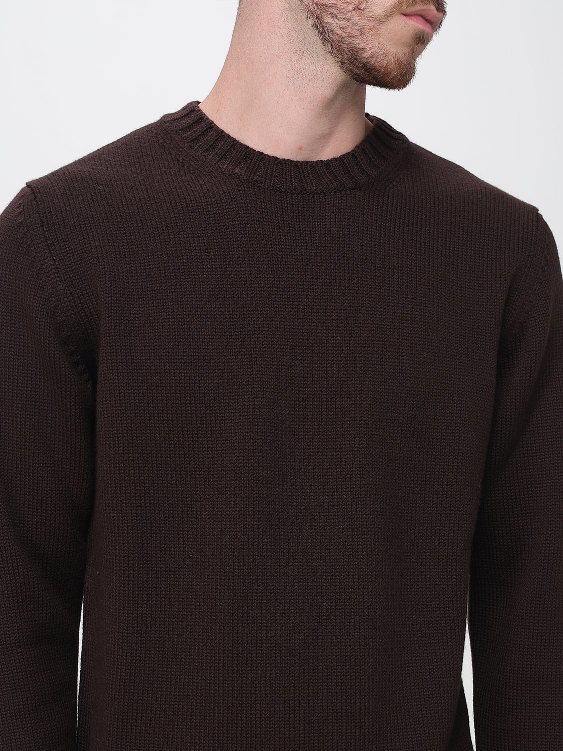 ADD SWEATER: Sweater men Add, Brown - Img 3