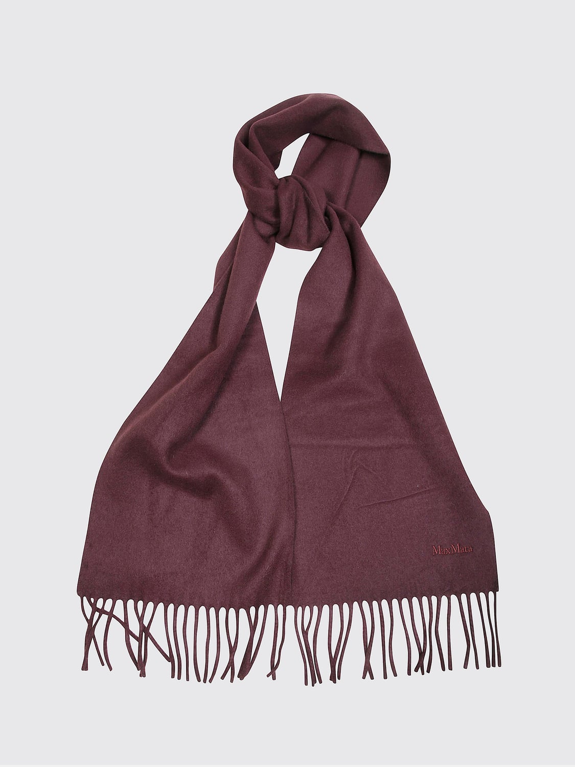 MAX MARA SCHAL: Schal damen Max Mara, Burgunderrot - Img 2
