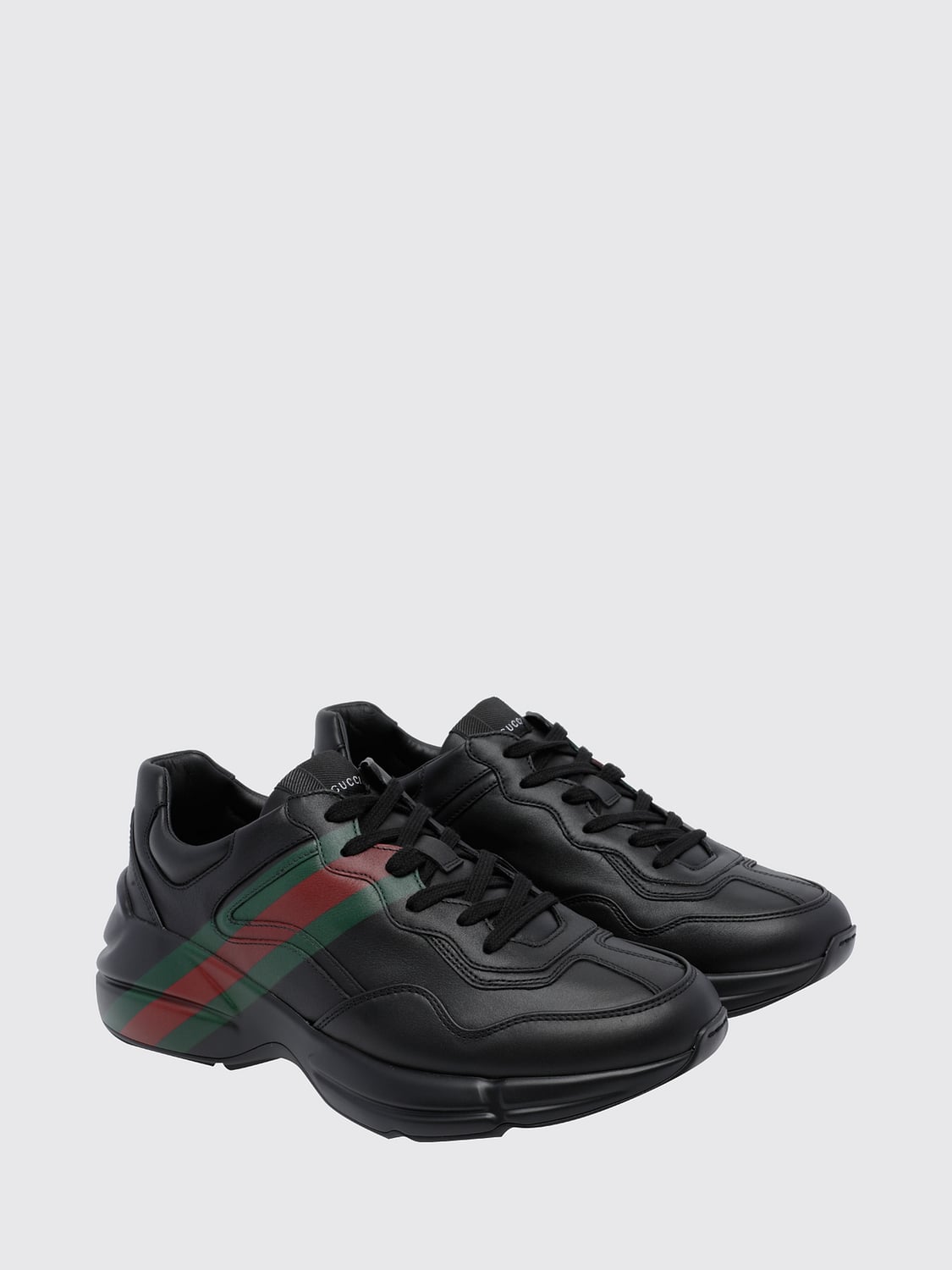 GUCCI BASKETS: Baskets homme Gucci, Noir - Img 2