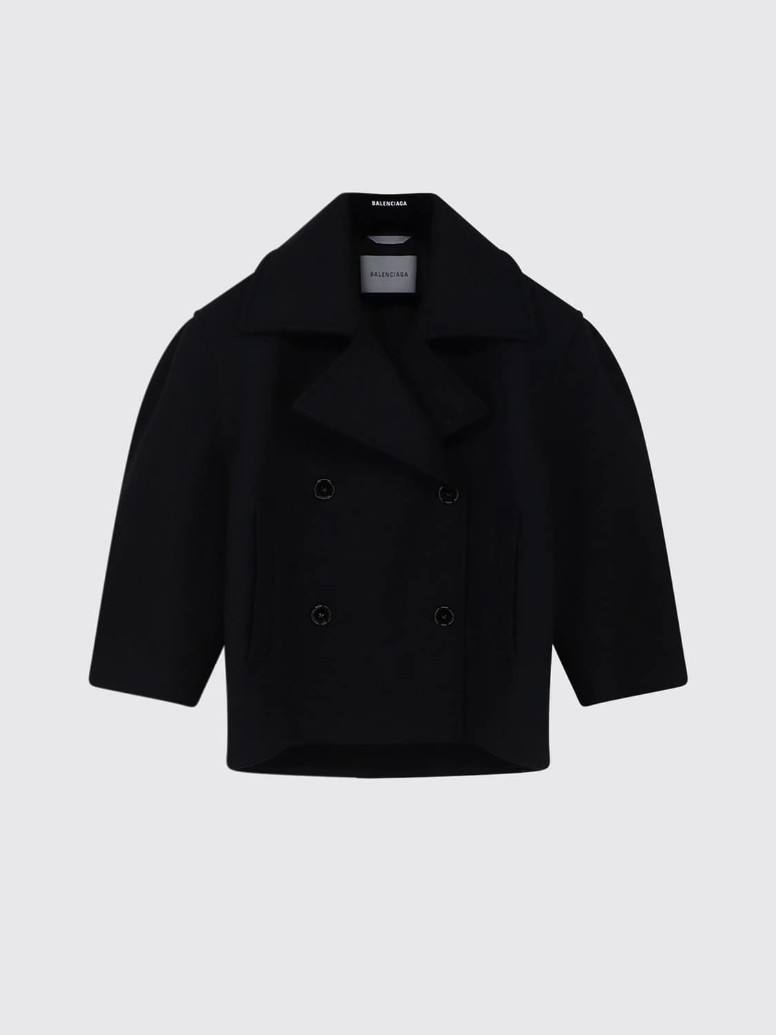 BALENCIAGA CAPPOTTO: Cappotto donna Balenciaga, Nero - Img 2
