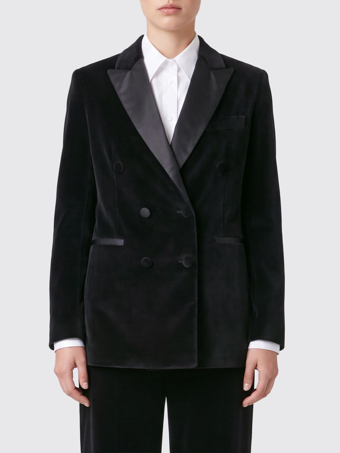 CIRCOLO 1901 JACKET: Jacket woman Circolo 1901, Black - Img 1