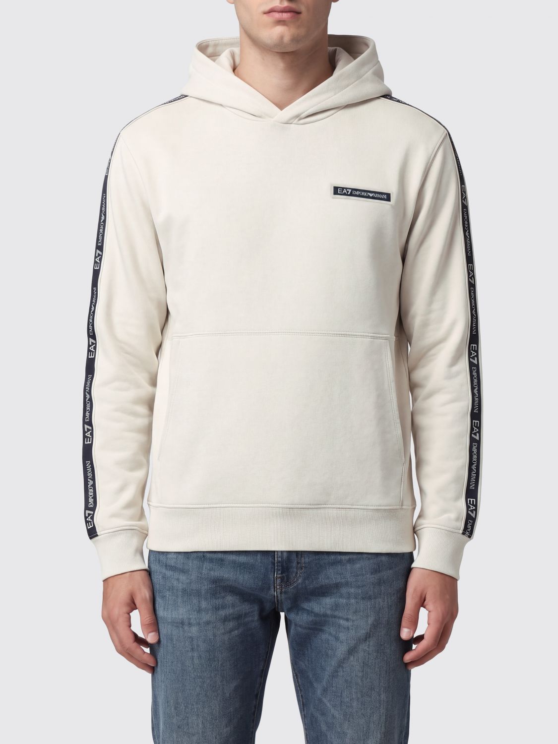 EA7 SUDADERA: Sudadera hombre Ea7, Beige - Img 1