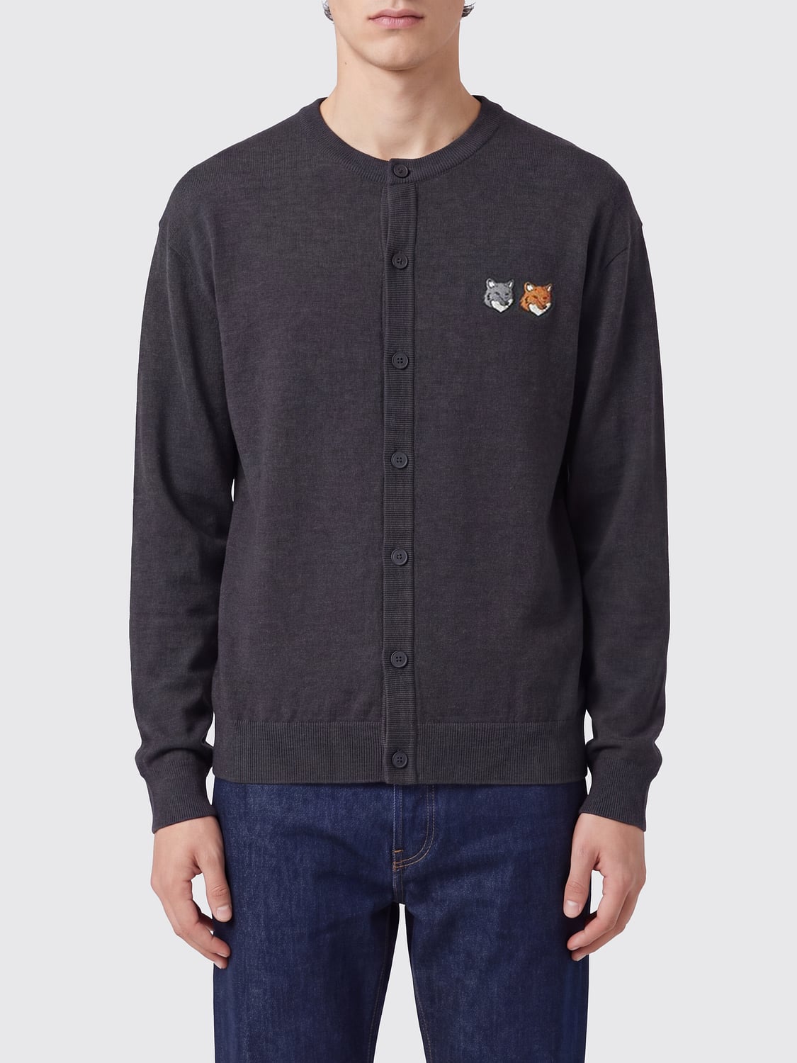 MAISON KITSUNÉ SWEATER: Sweater men Maison KitsunÉ, Charcoal - Img 1