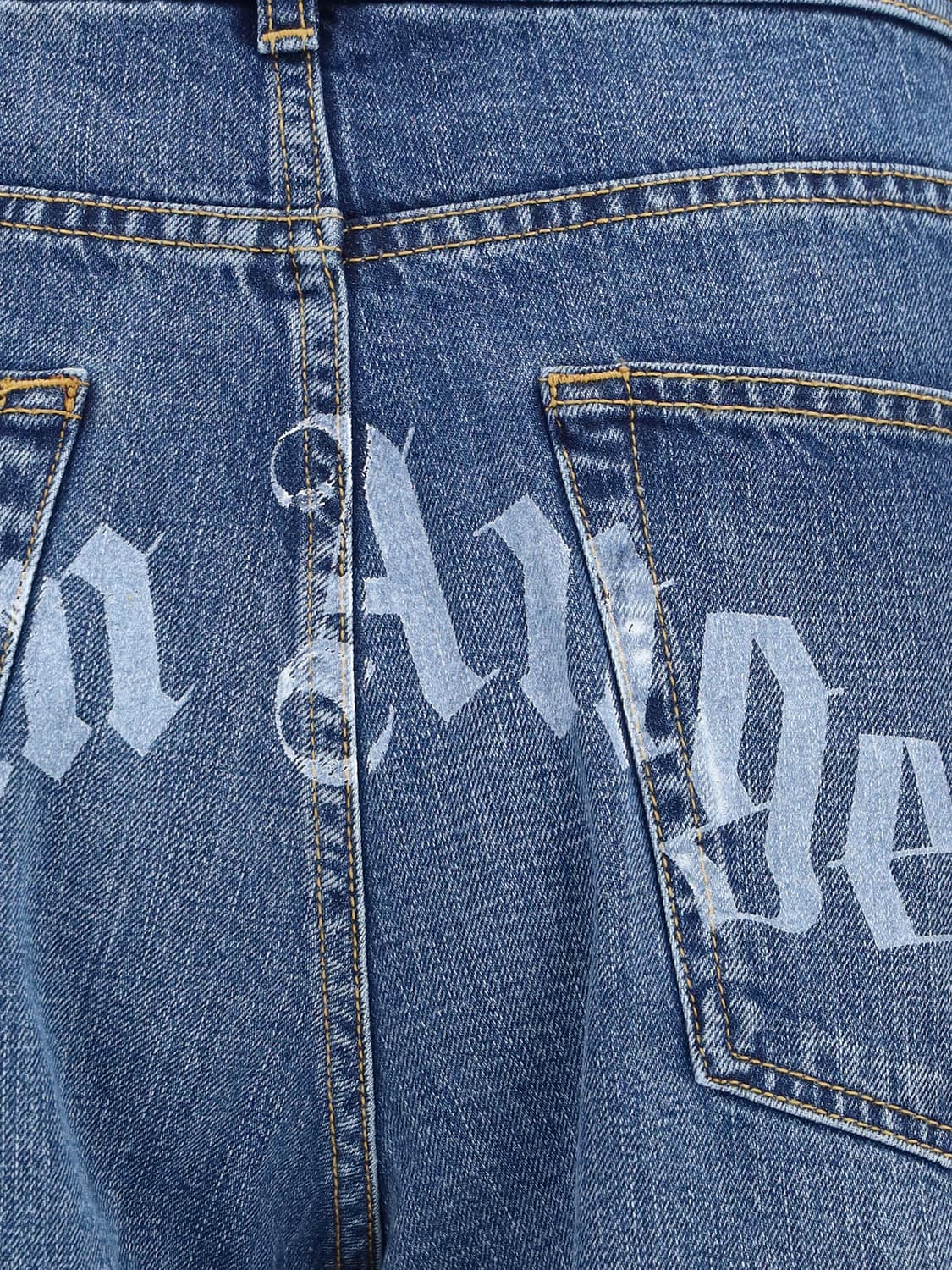 PALM ANGELS JEANS: Jeans herren Palm Angels, Blau - Img 4