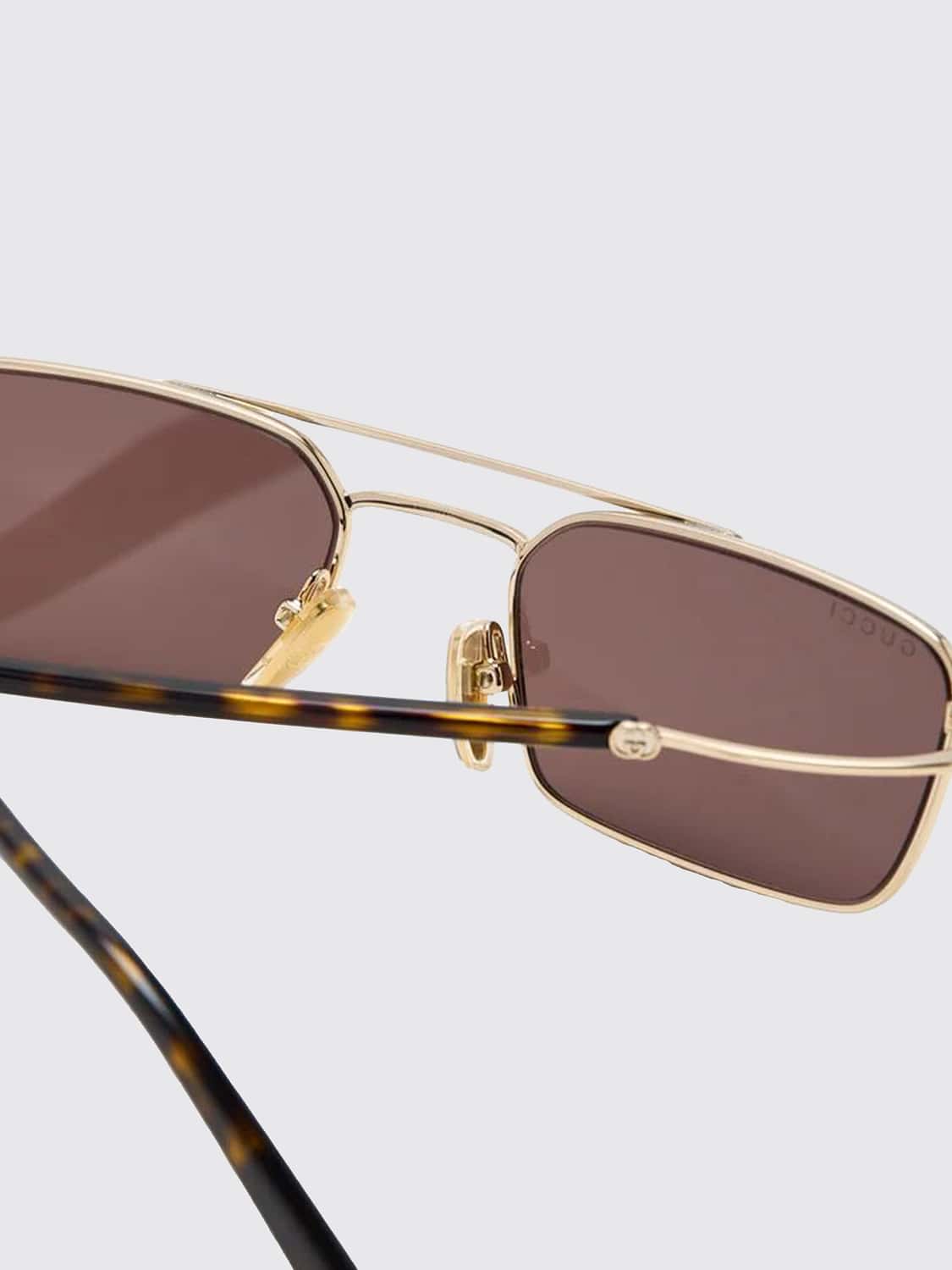 GUCCI SUNGLASSES: Sunglasses men Gucci, Gold - Img 2