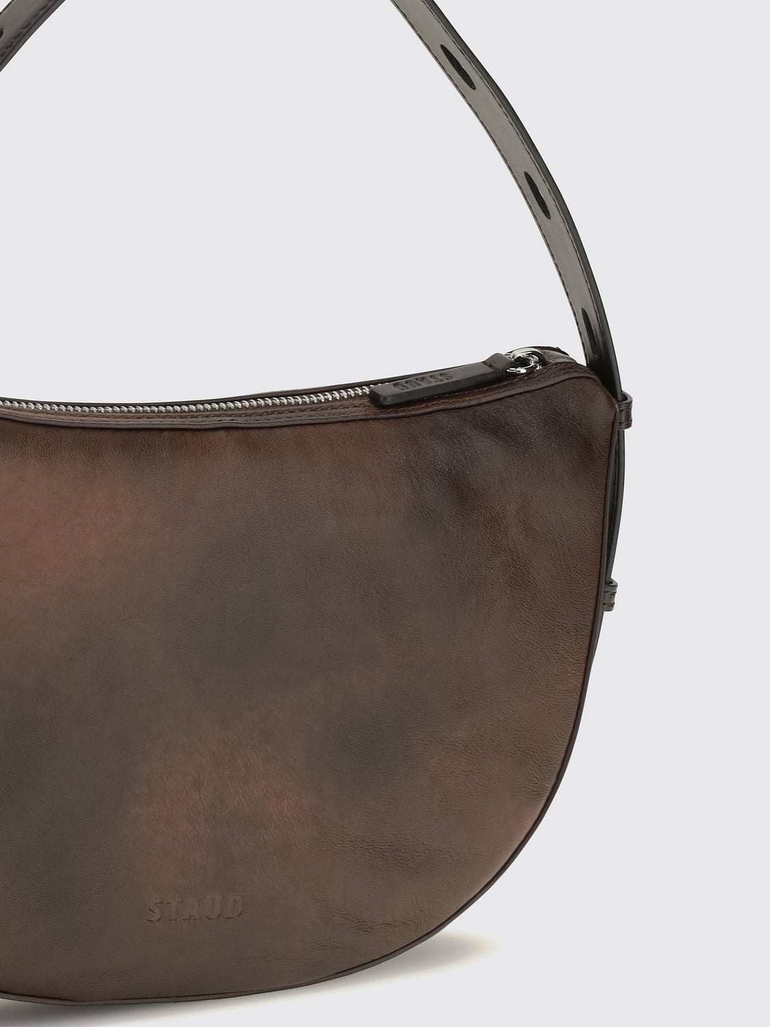 STAUD BORSA A SPALLA: Borsa a spalla donna Staud, Caffe - Img 4
