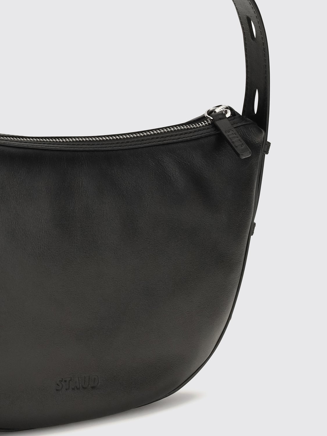 STAUD BORSA A SPALLA: Borsa a spalla donna Staud, Nero - Img 4