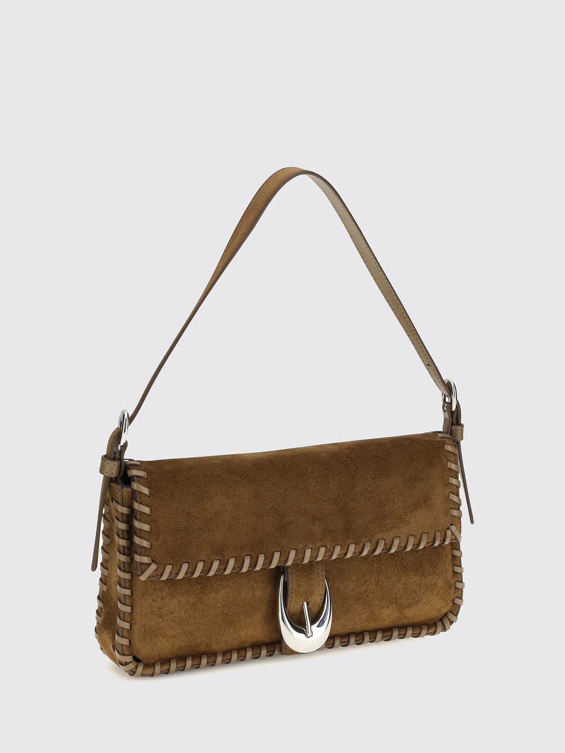 STAUD BORSA A SPALLA: Borsa a spalla donna Staud, Tabacco - Img 3