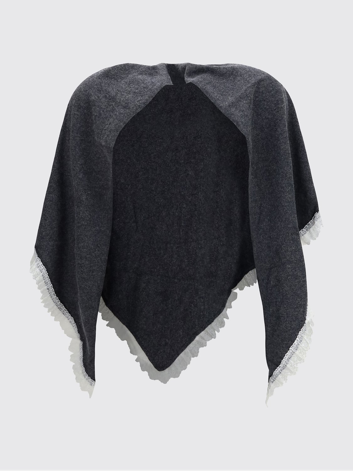 GANNI SCARF: Scarf woman Ganni, Charcoal - Img 1