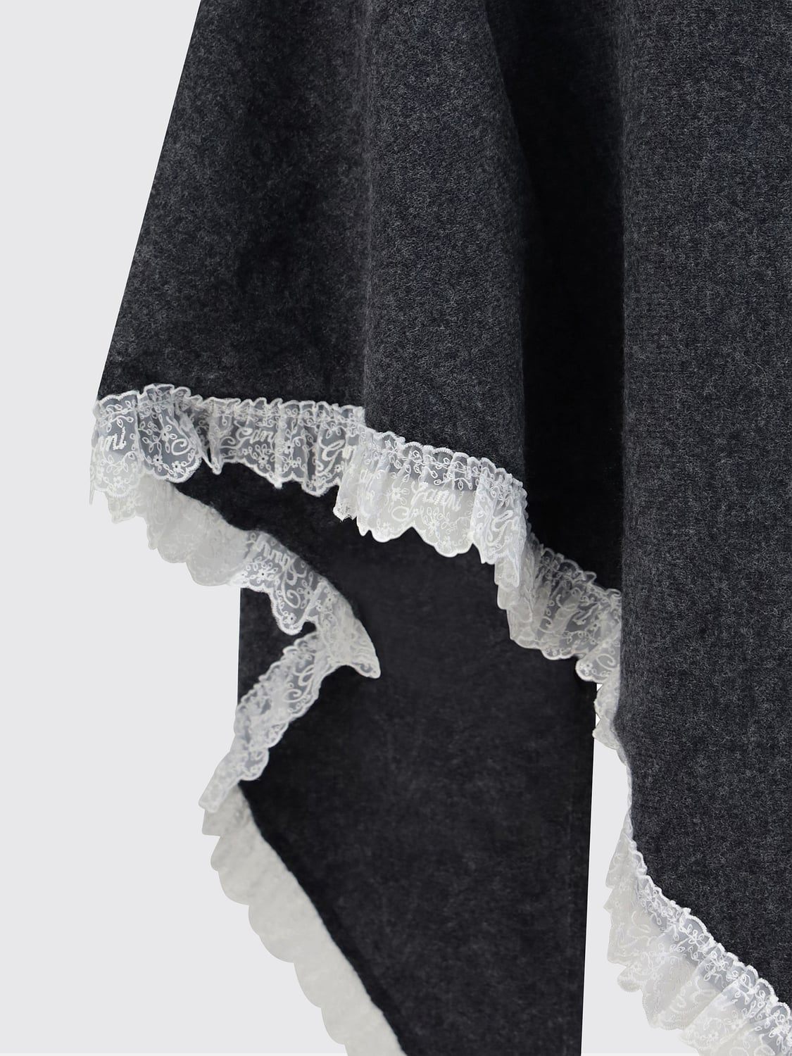 GANNI SCARF: Scarf woman Ganni, Charcoal - Img 3