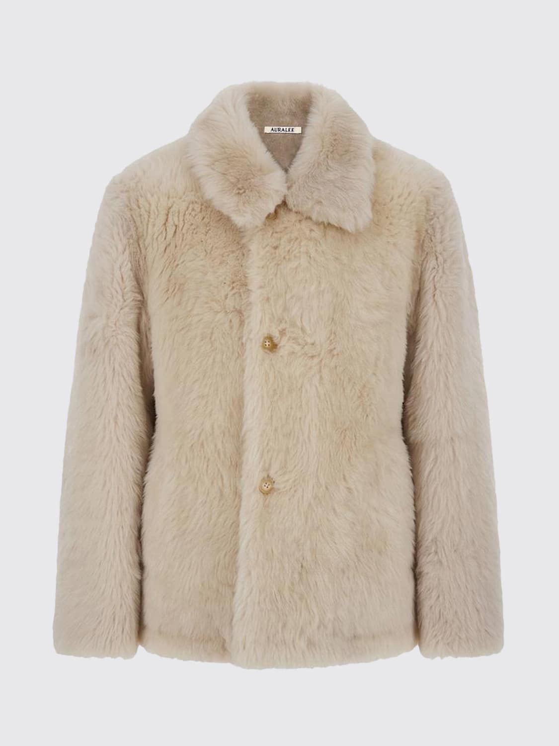 AURALEE FUR COAT: Jacket woman Auralee, Beige - Img 2