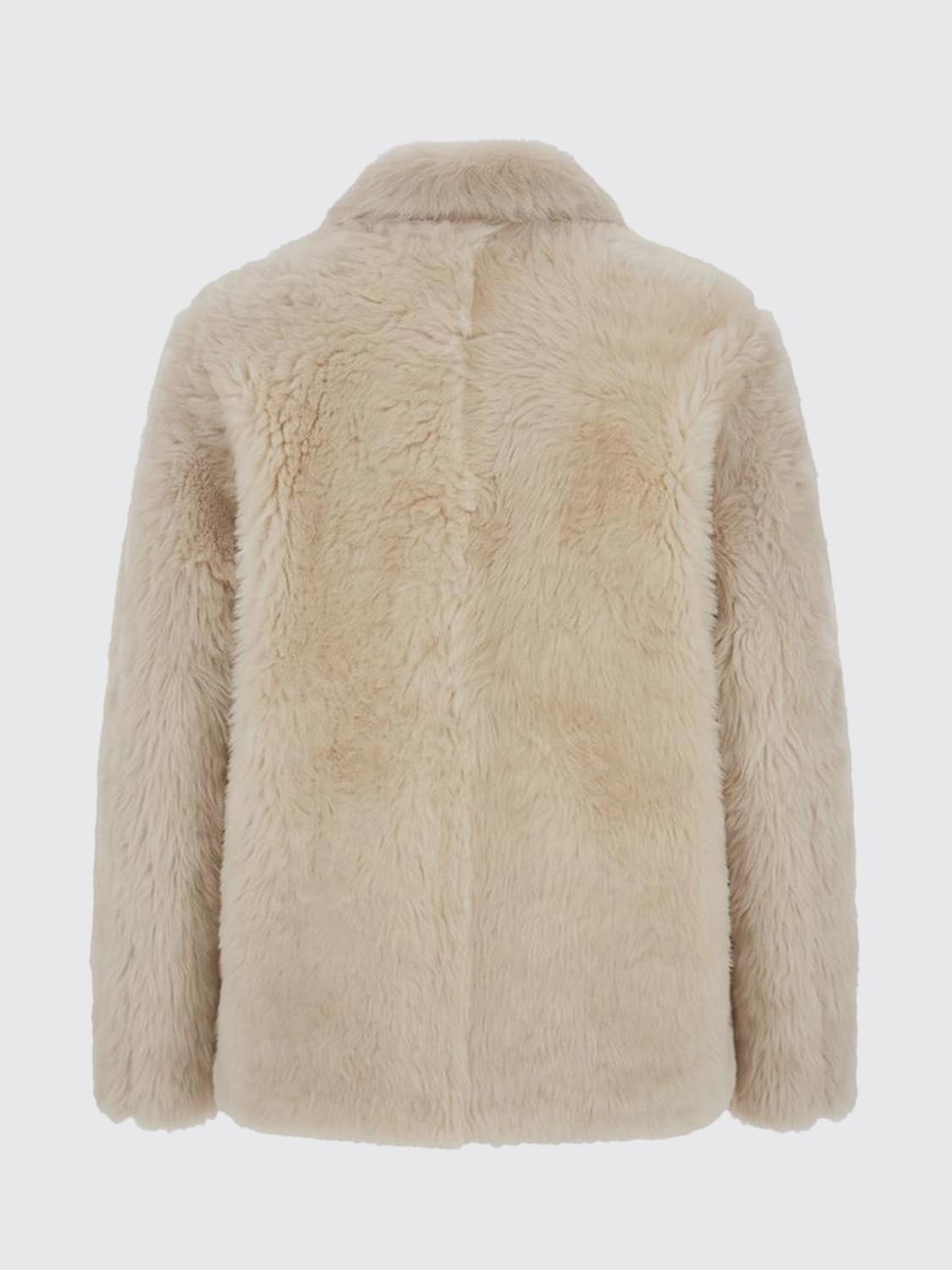 AURALEE FUR COAT: Jacket woman Auralee, Beige - Img 3
