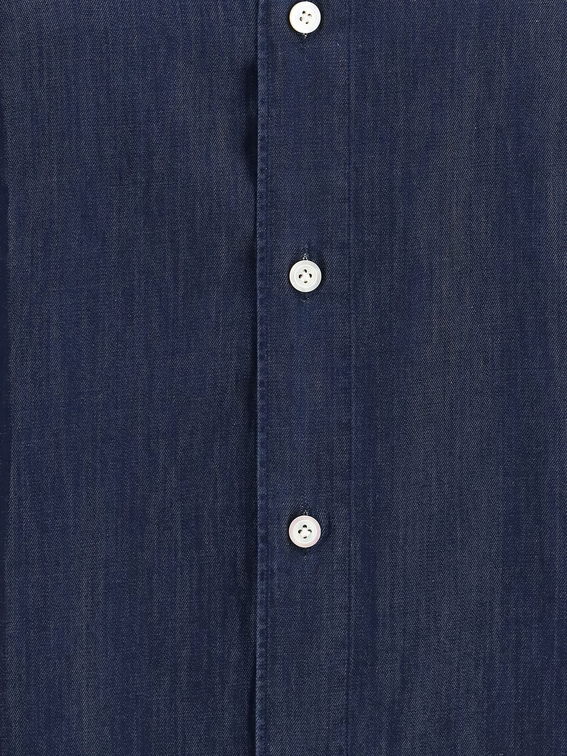 FINAMORE 1925 NAPOLI HEMD: Hemd herren Finamore 1925 Napoli, Denim - Img 4