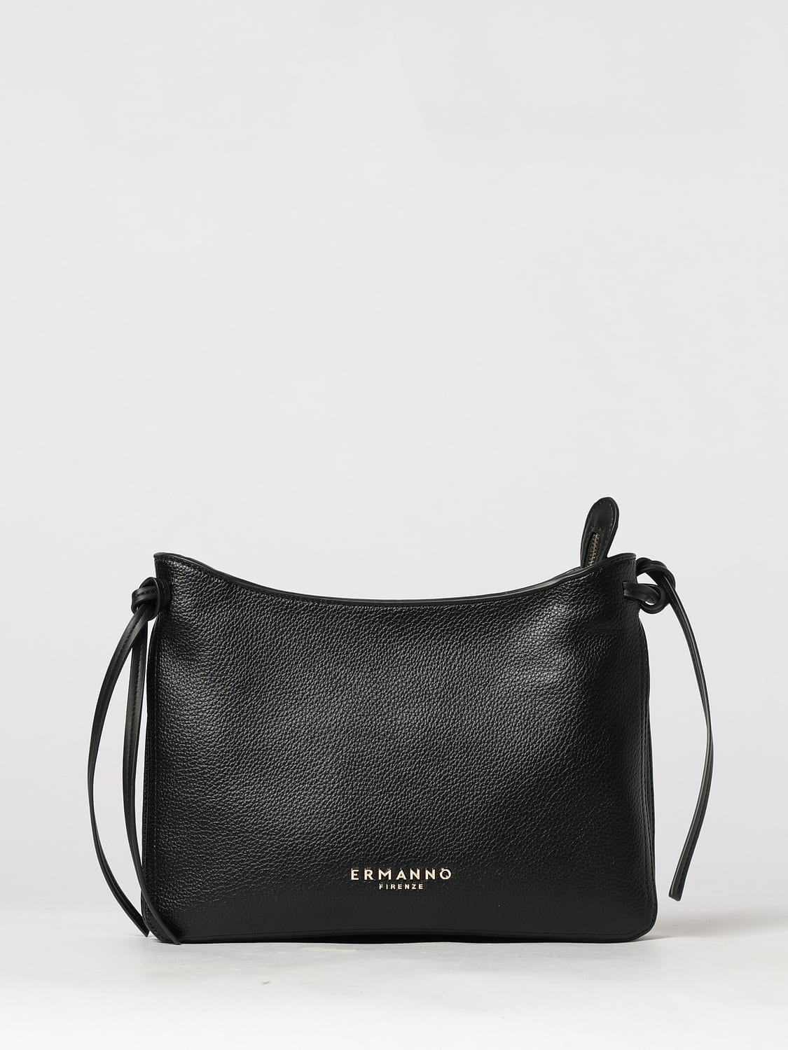 ERMANNO FIRENZE SCHULTERTASCHE: Schultertasche Ermanno Firenze aus Kunstleder mit Logo-Riemen, Schwarz - Img 1