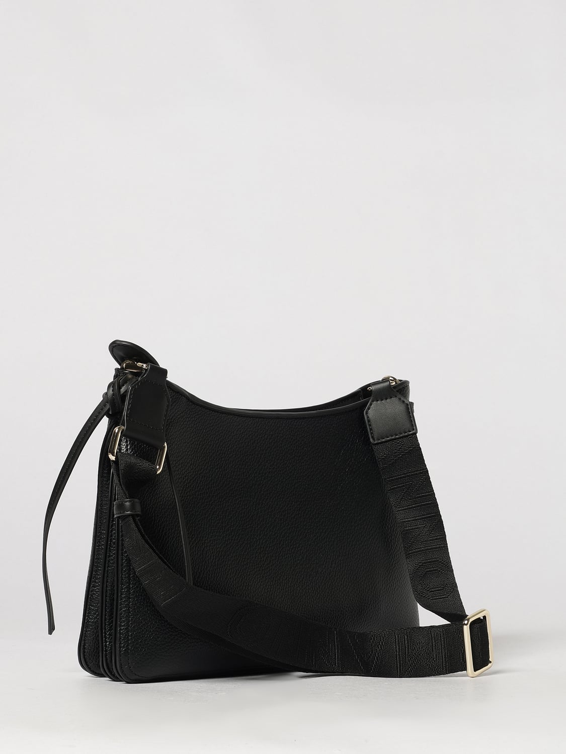 ERMANNO FIRENZE SCHULTERTASCHE: Schultertasche Ermanno Firenze aus Kunstleder mit Logo-Riemen, Schwarz - Img 2