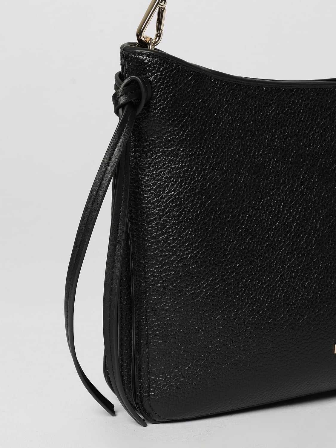 ERMANNO FIRENZE SCHULTERTASCHE: Schultertasche Ermanno Firenze aus Kunstleder mit Logo-Riemen, Schwarz - Img 3
