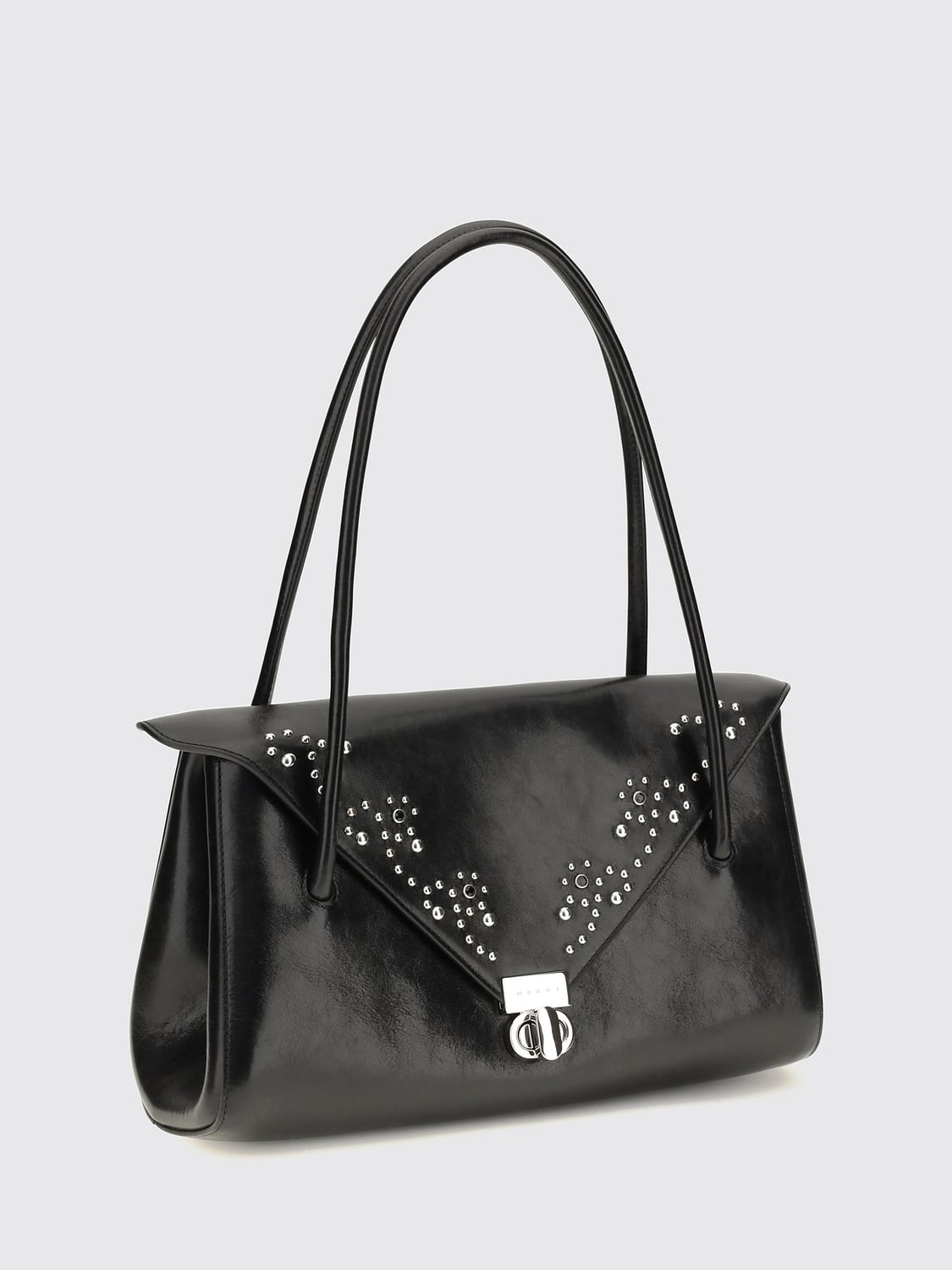 MARNI BORSA A SPALLA: Borsa a spalla donna Marni, Nero - Img 3