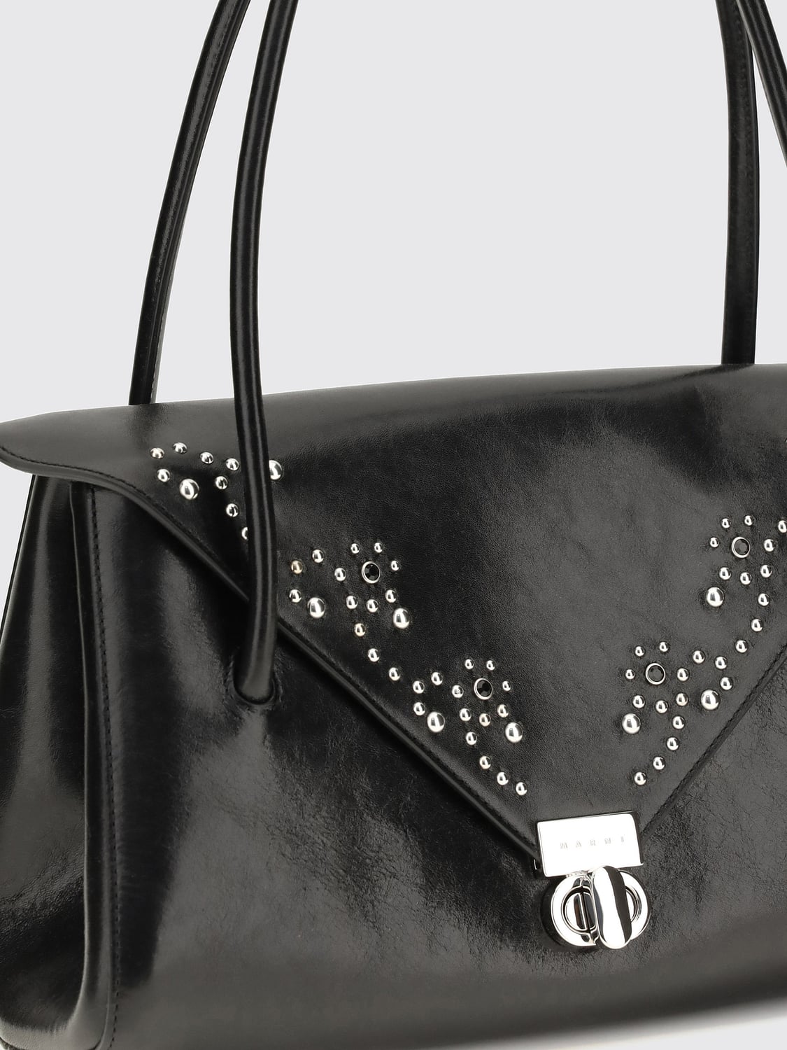 MARNI BORSA A SPALLA: Borsa a spalla donna Marni, Nero - Img 4