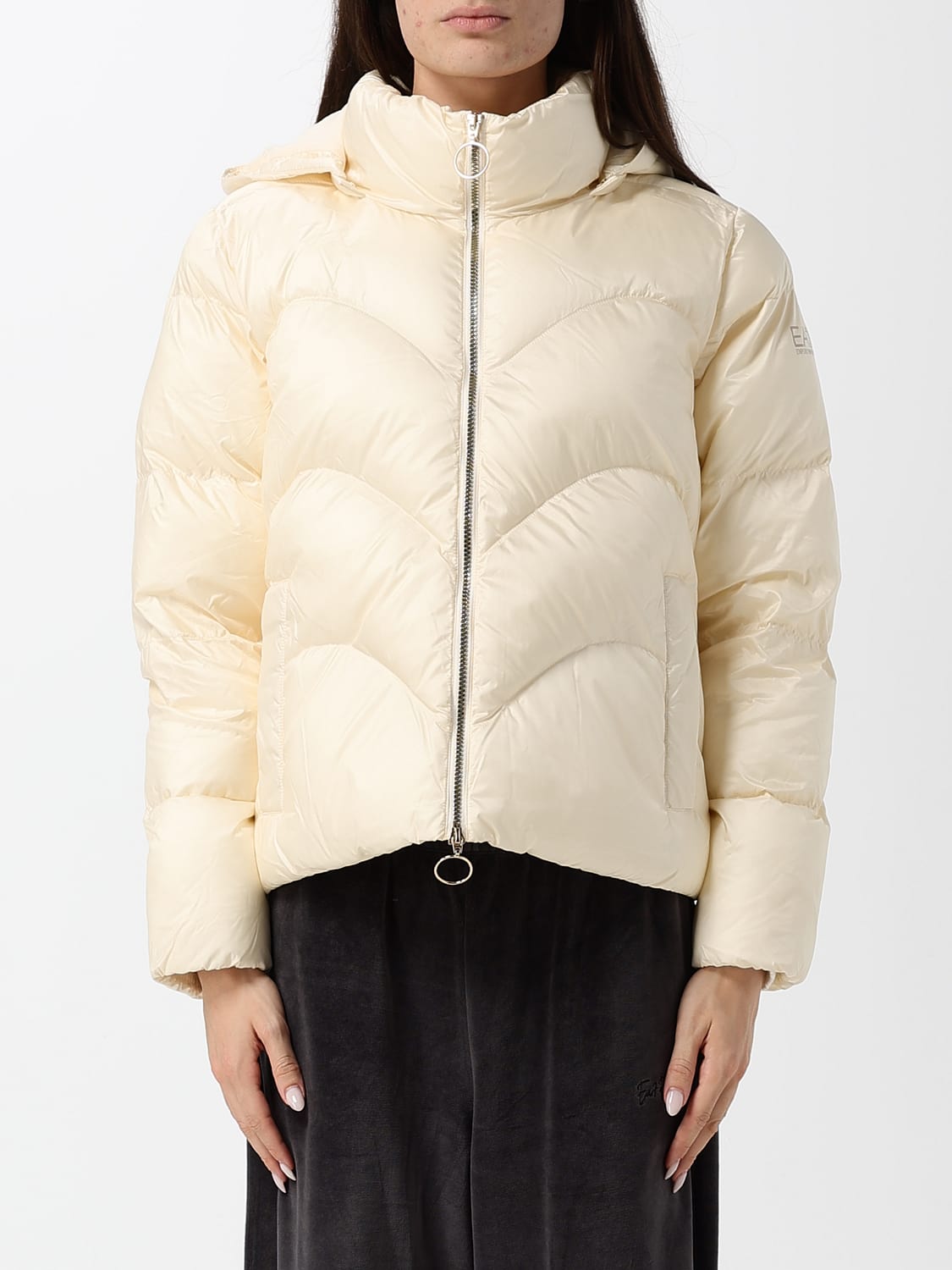 EA7 JACKET: Jacket woman Ea7, Beige - Img 1