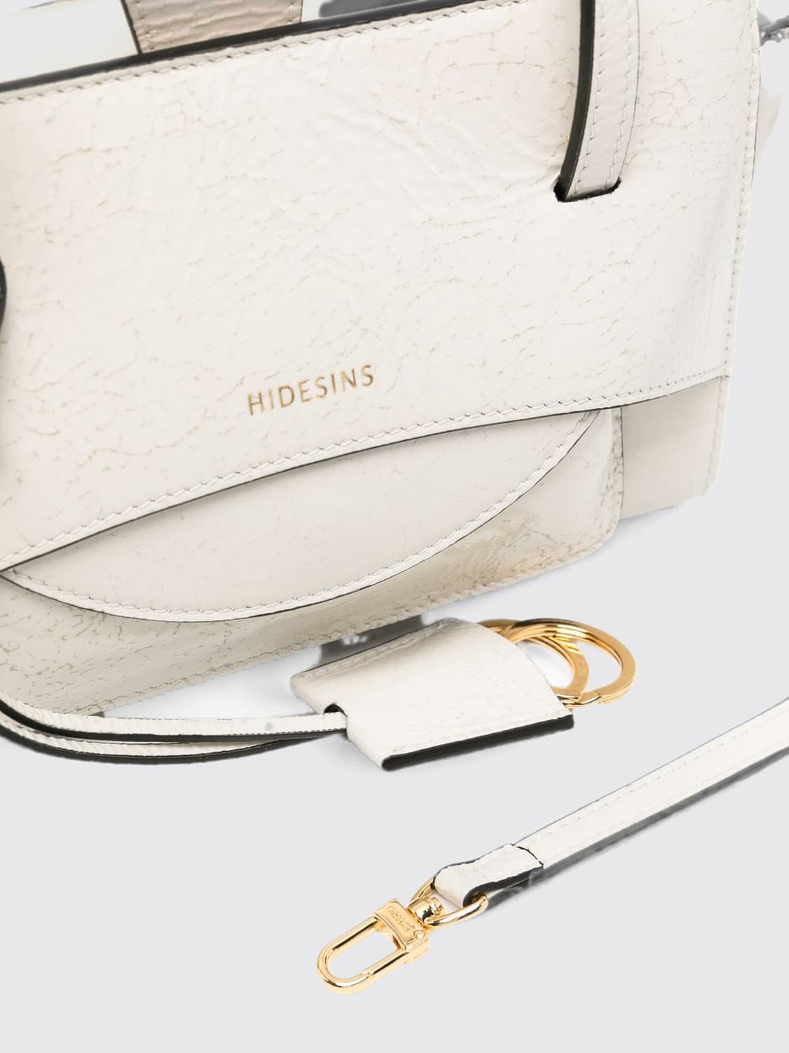HIDESINS SHOULDER BAG: Shoulder bag woman Hidesins, White - Img 3