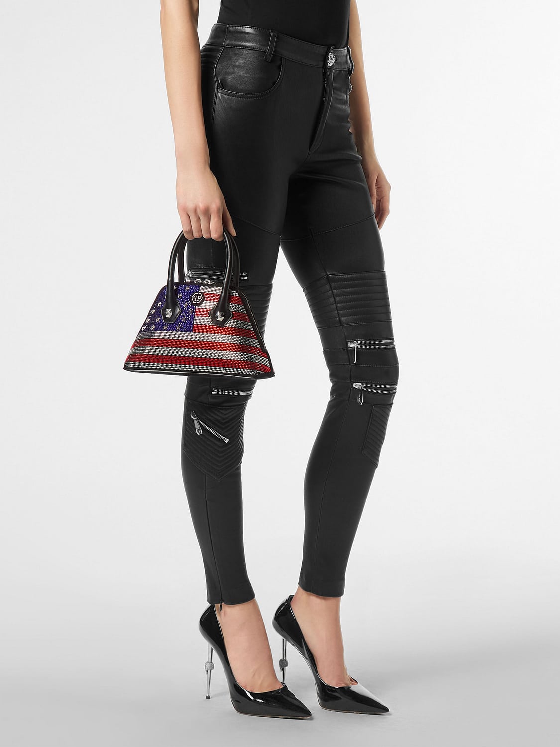 PHILIPP PLEIN BORSA A MANO: Borsa a mano donna Philipp Plein, Fantasia - Img 2