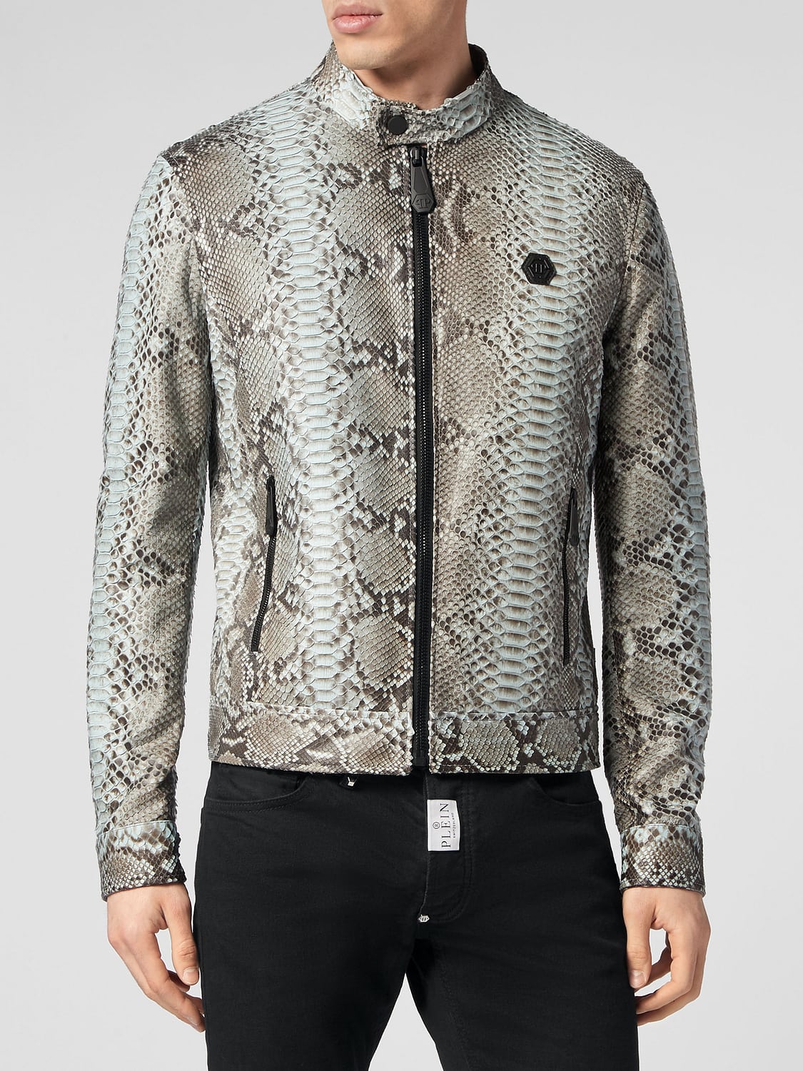 PHILIPP PLEIN 재킷: 재킷 남성 Philipp Plein, 그레이 - Img 1