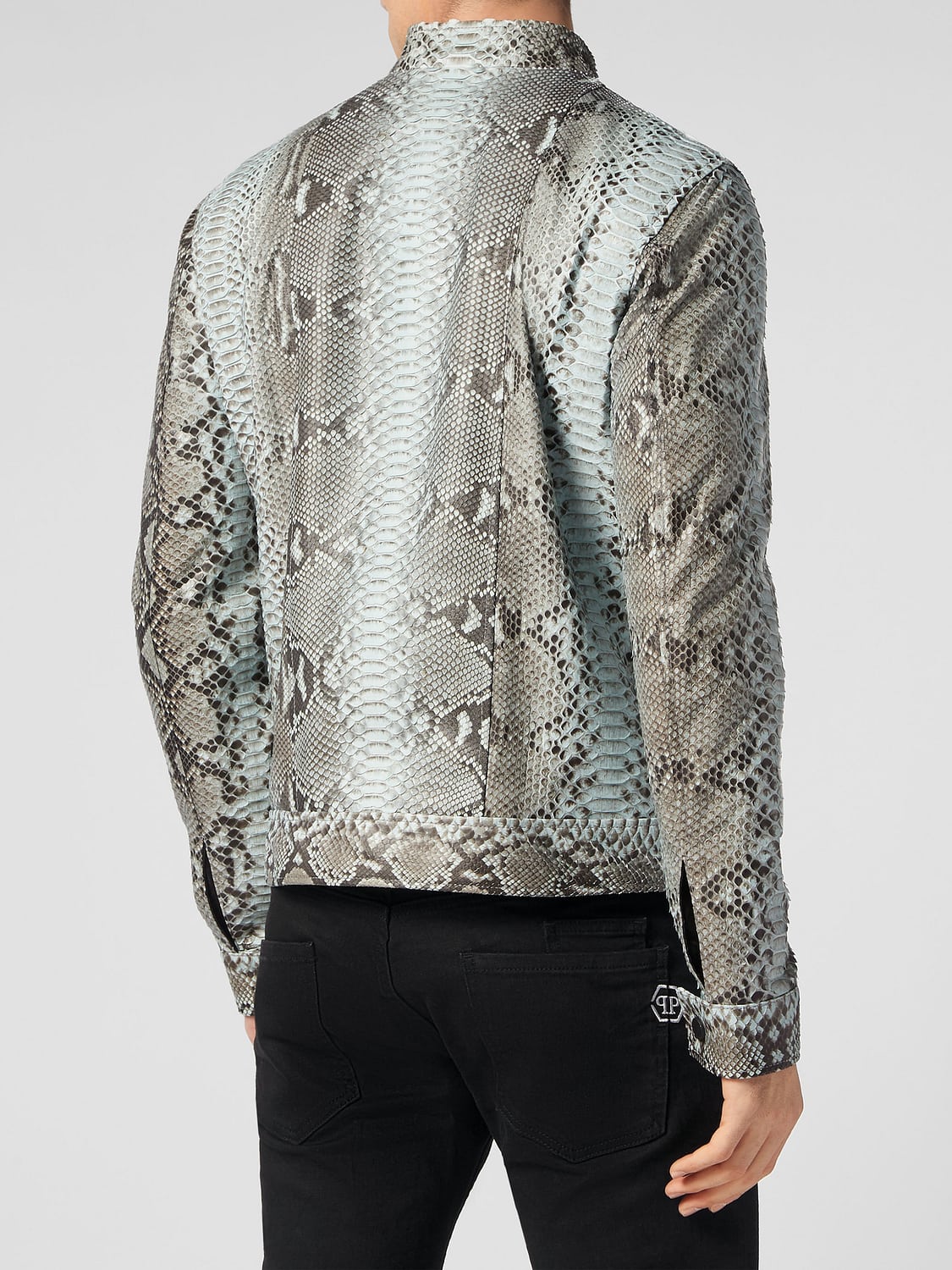 PHILIPP PLEIN 재킷: 재킷 남성 Philipp Plein, 그레이 - Img 3