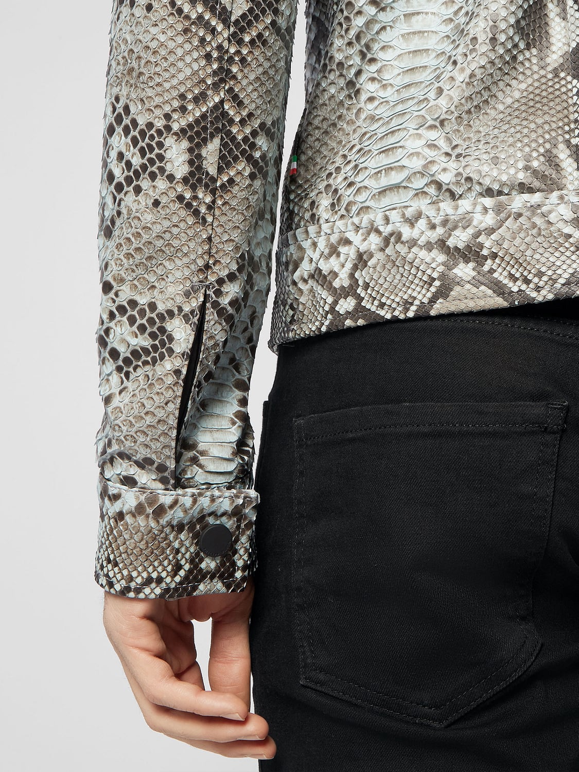 PHILIPP PLEIN 재킷: 재킷 남성 Philipp Plein, 그레이 - Img 4