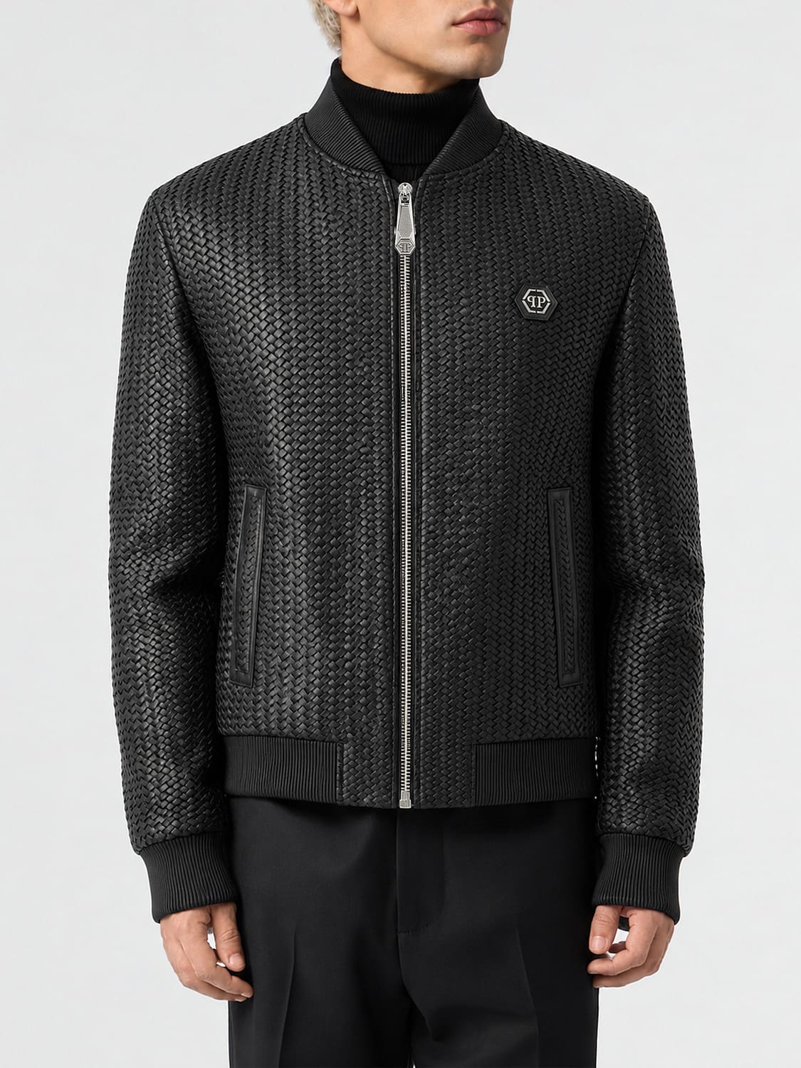 PHILIPP PLEIN 재킷: 재킷 남성 Philipp Plein, 블랙 - Img 1
