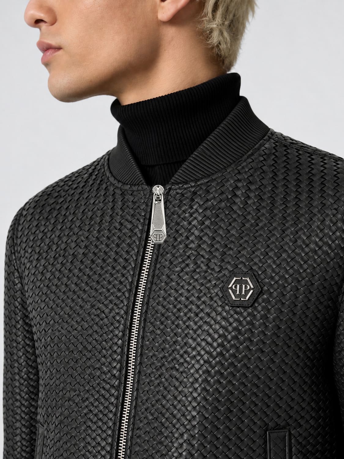 PHILIPP PLEIN 재킷: 재킷 남성 Philipp Plein, 블랙 - Img 4