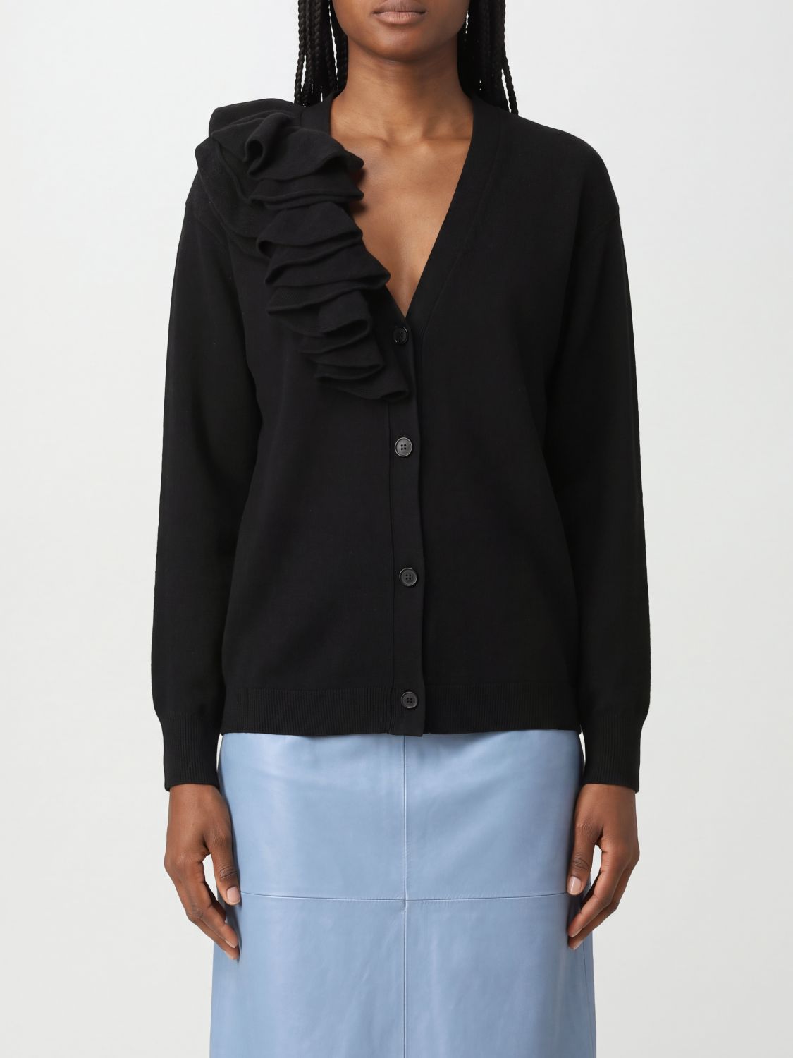 NUDE PULLOVER: Pullover damen Nude, Schwarz - Img 1