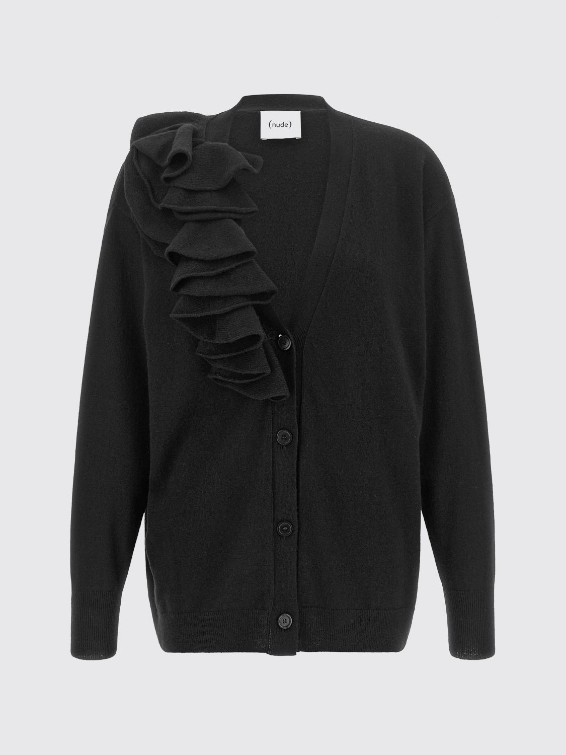 NUDE PULLOVER: Pullover damen Nude, Schwarz - Img 2