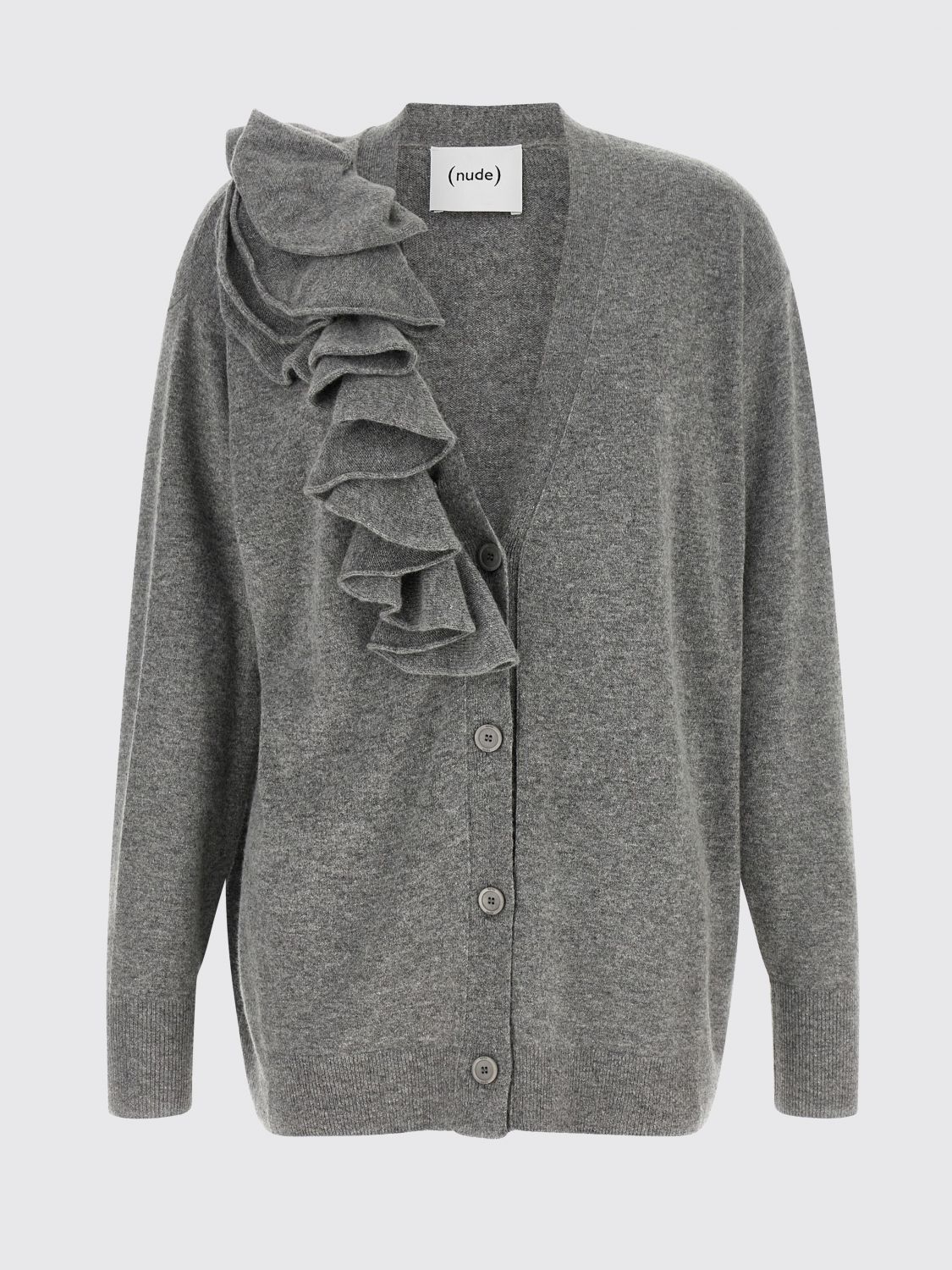 NUDE PULLOVER: Pullover damen Nude, Grau - Img 2