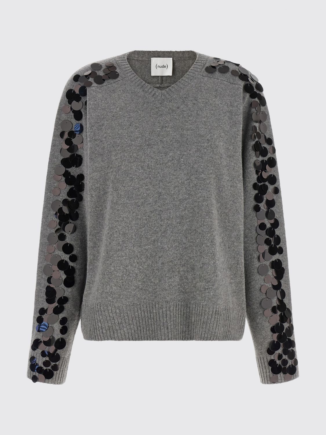 NUDE PULL: Pull femme Nude, Gris - Img 2