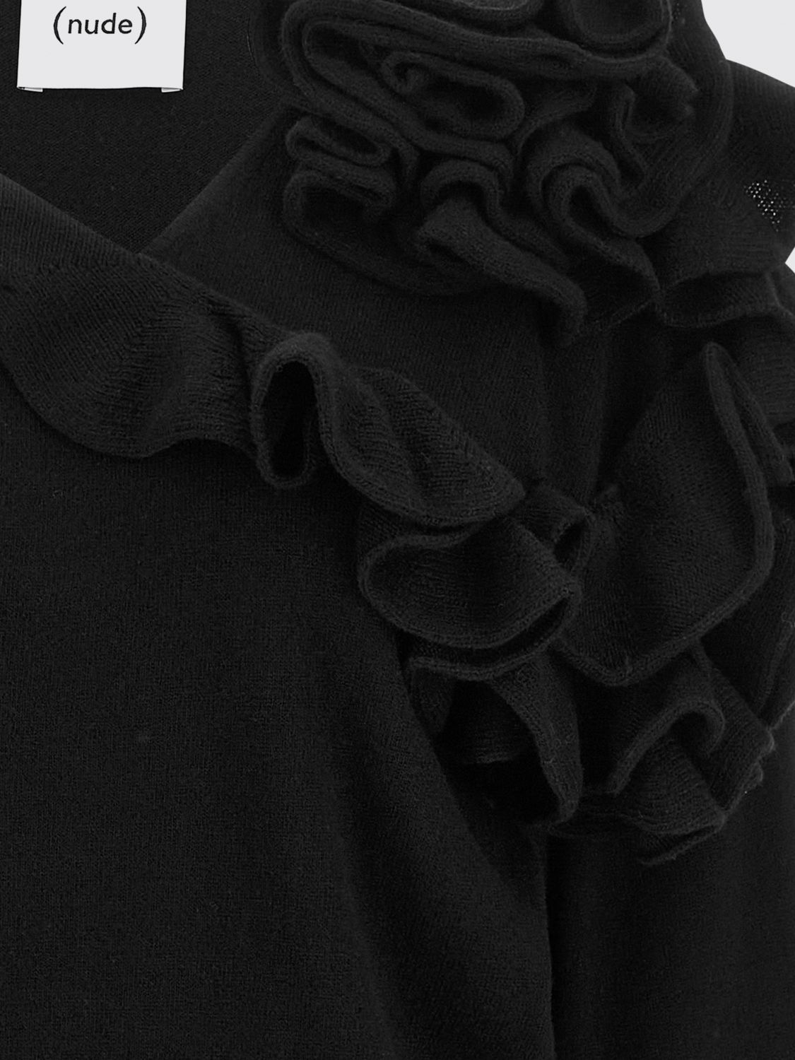 NUDE PULLOVER: Pullover damen Nude, Schwarz - Img 4
