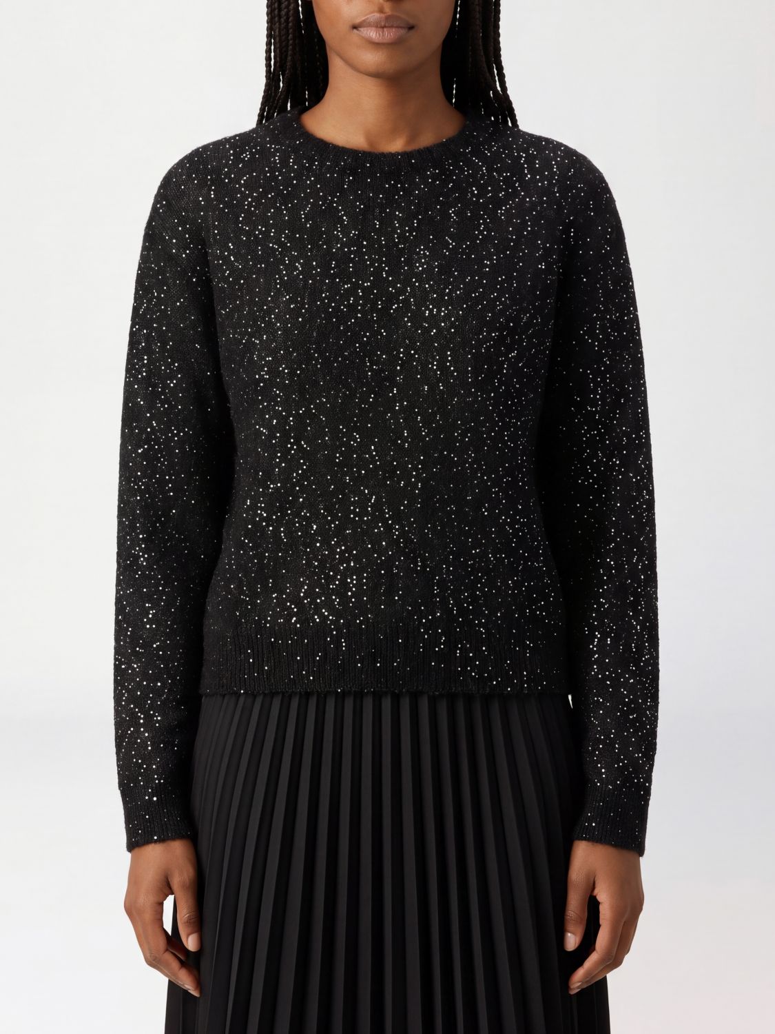 NUDE PULLOVER: Pullover damen Nude, Schwarz - Img 1