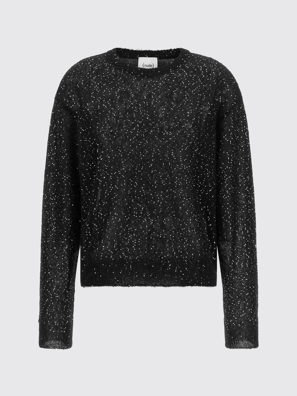 NUDE PULLOVER: Pullover damen Nude, Schwarz - Img 2