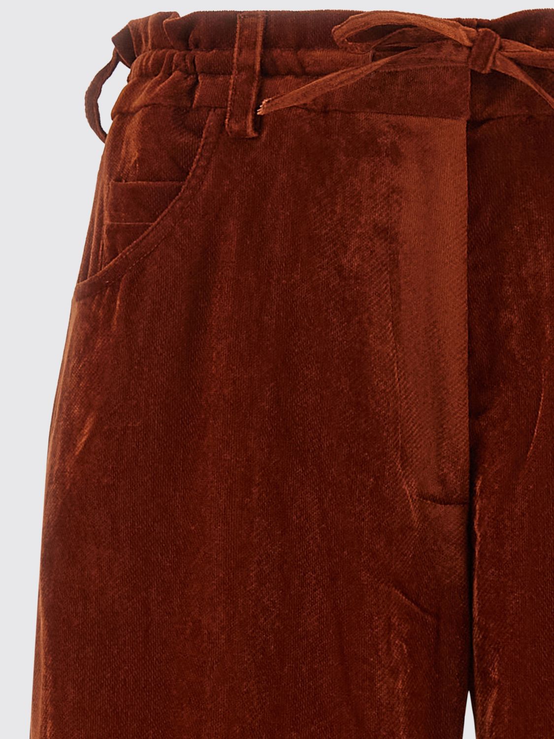 NUDE PANTALONES: Pantalones mujer Nude, Rojo - Img 4