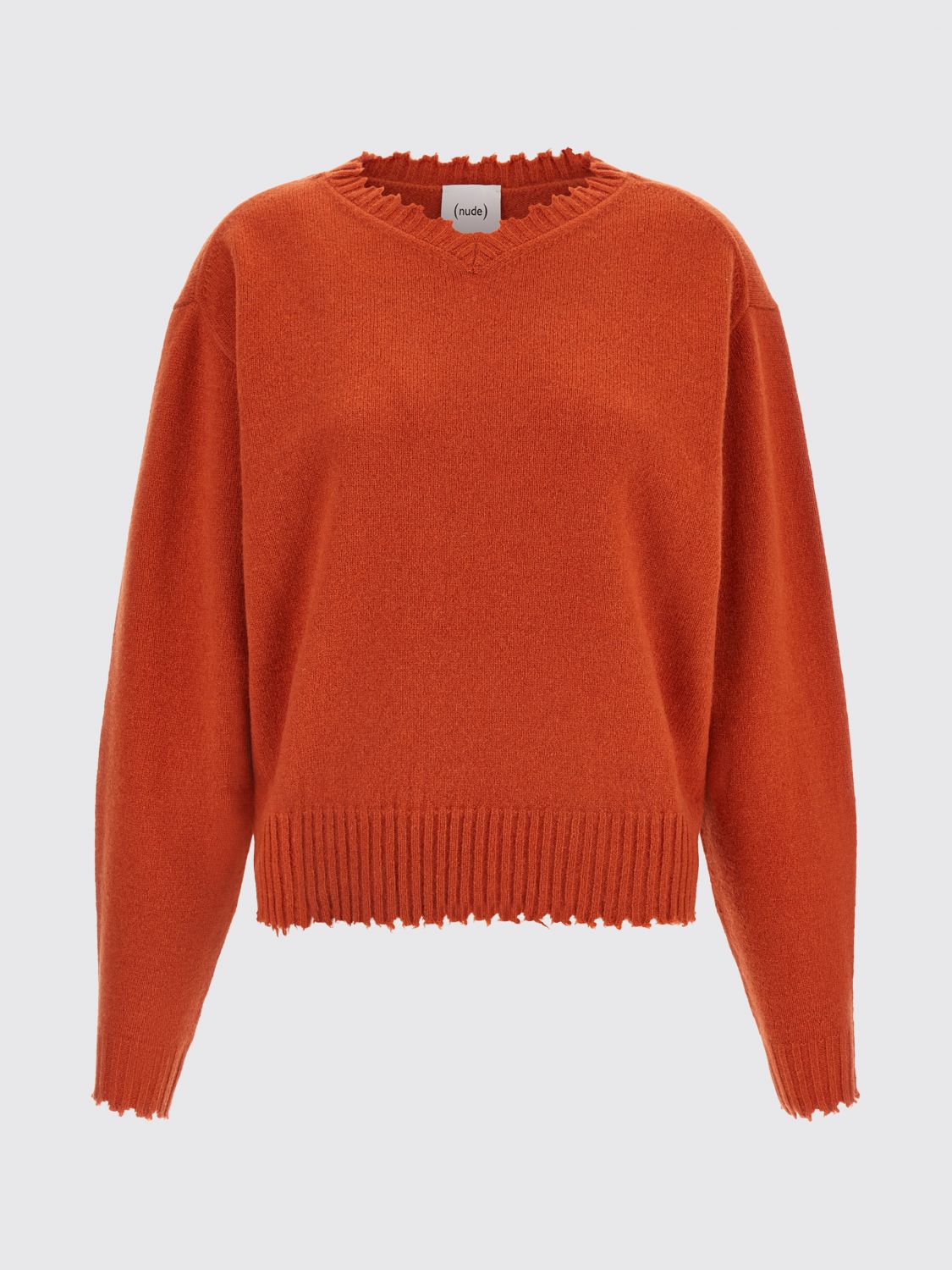 NUDE PULLOVER: Pullover damen Nude, Orange - Img 2