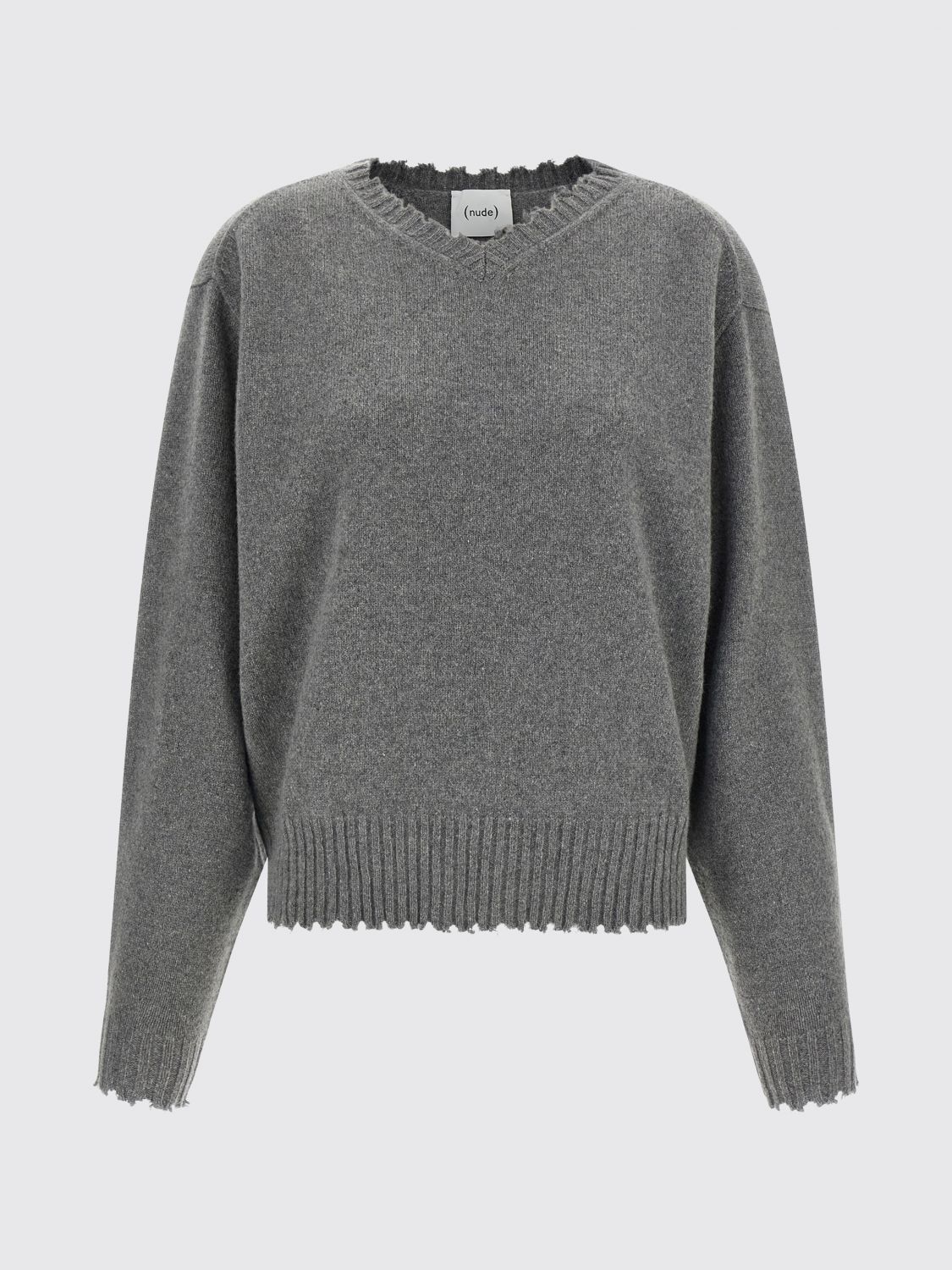 NUDE PULLOVER: Pullover damen Nude, Grau - Img 2
