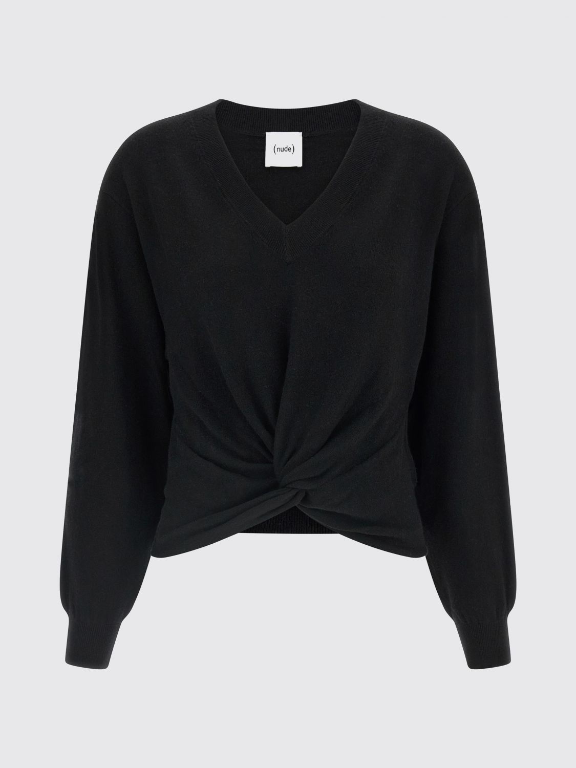 NUDE PULLOVER: Pullover damen Nude, Schwarz - Img 2