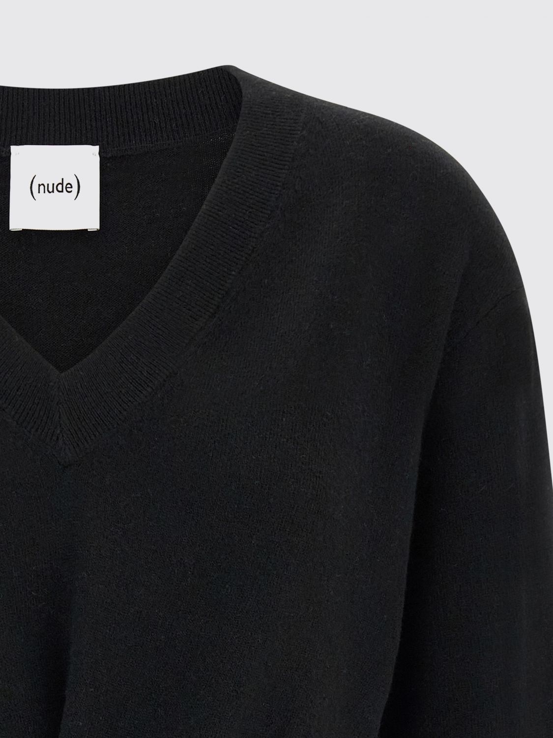 NUDE PULLOVER: Pullover damen Nude, Schwarz - Img 4
