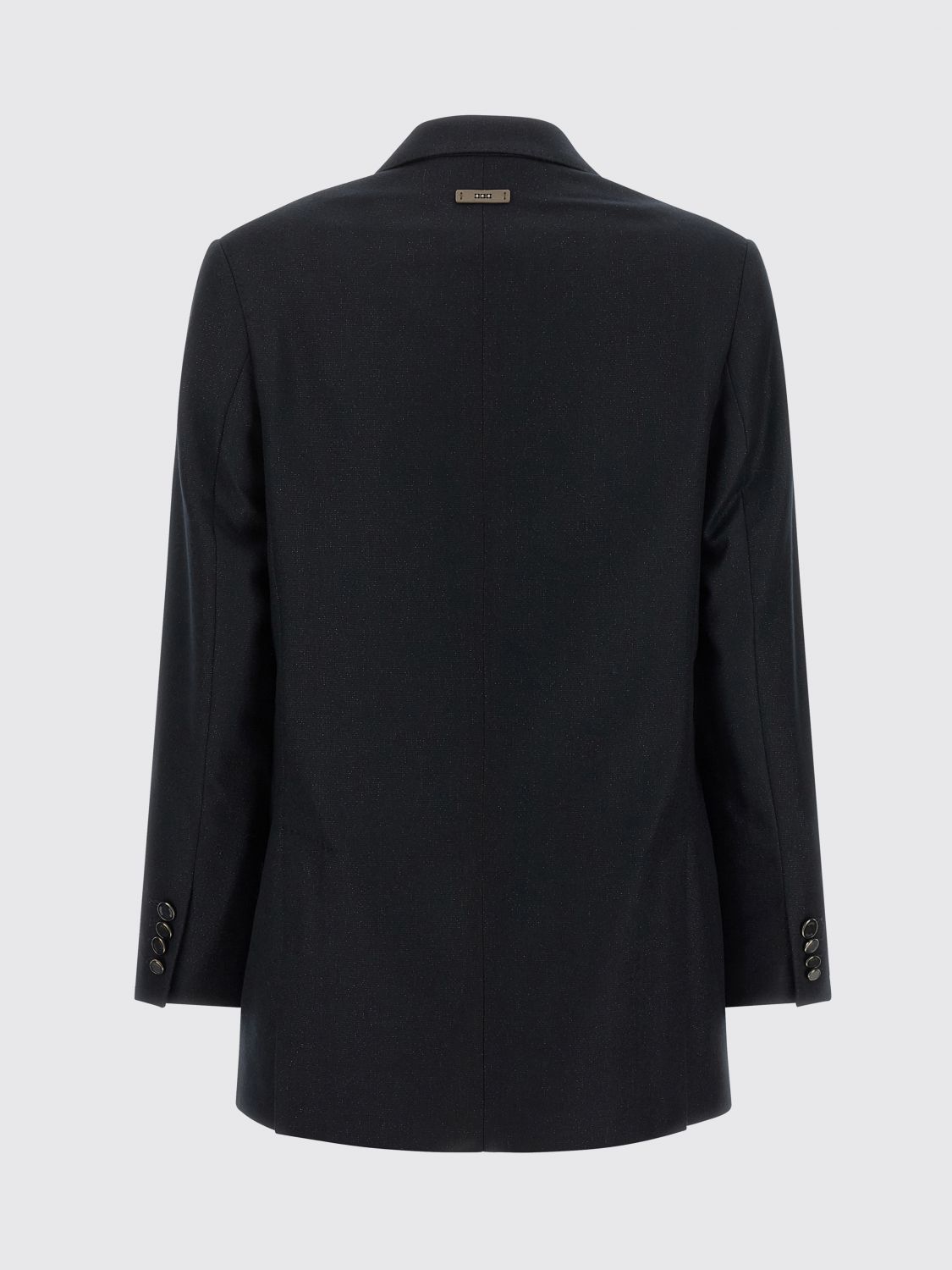 PESERICO JACKE: Einreihiger Blazer Peserico aus Schurwollmischung mit Reverskragen, Schwarz - Img 3