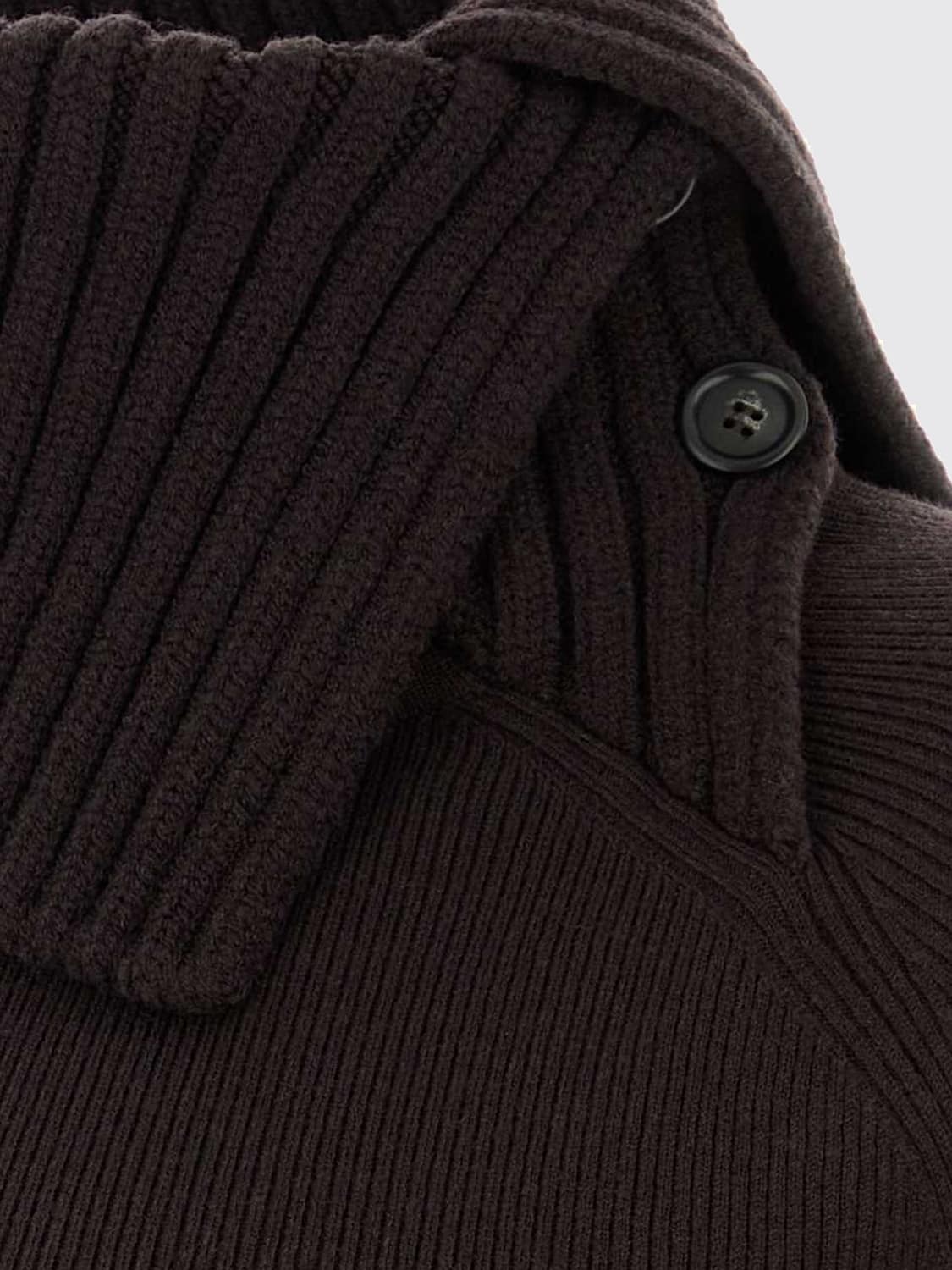 SPORTMAX PULLOVER: Langärmliger Sportmax Slim-Fit-Rollkragenpullover aus Wollmischung, Kaffee Braun - Img 4