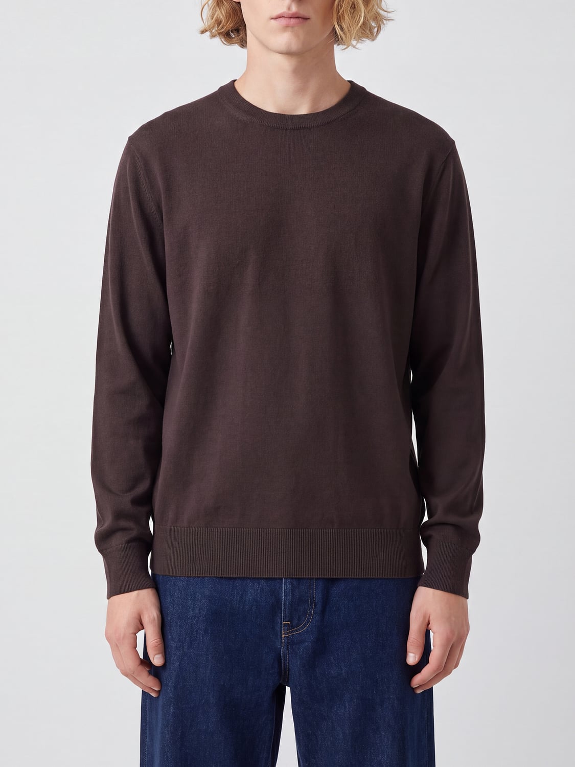 BRAMANI CASHMERE PULLOVER: Pullover herren Bramani Cashmere, Kaffee Braun - Img 1