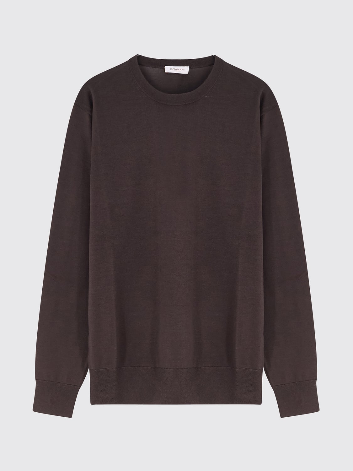 BRAMANI CASHMERE PULLOVER: Pullover herren Bramani Cashmere, Kaffee Braun - Img 2