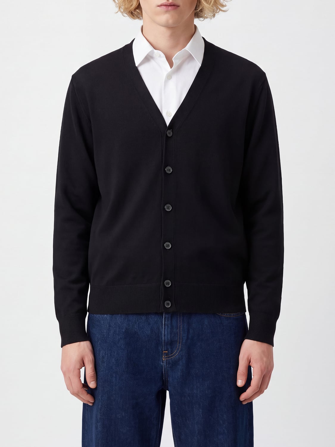 BRAMANI CASHMERE PULLOVER: Pullover herren Bramani Cashmere, Schwarz - Img 1