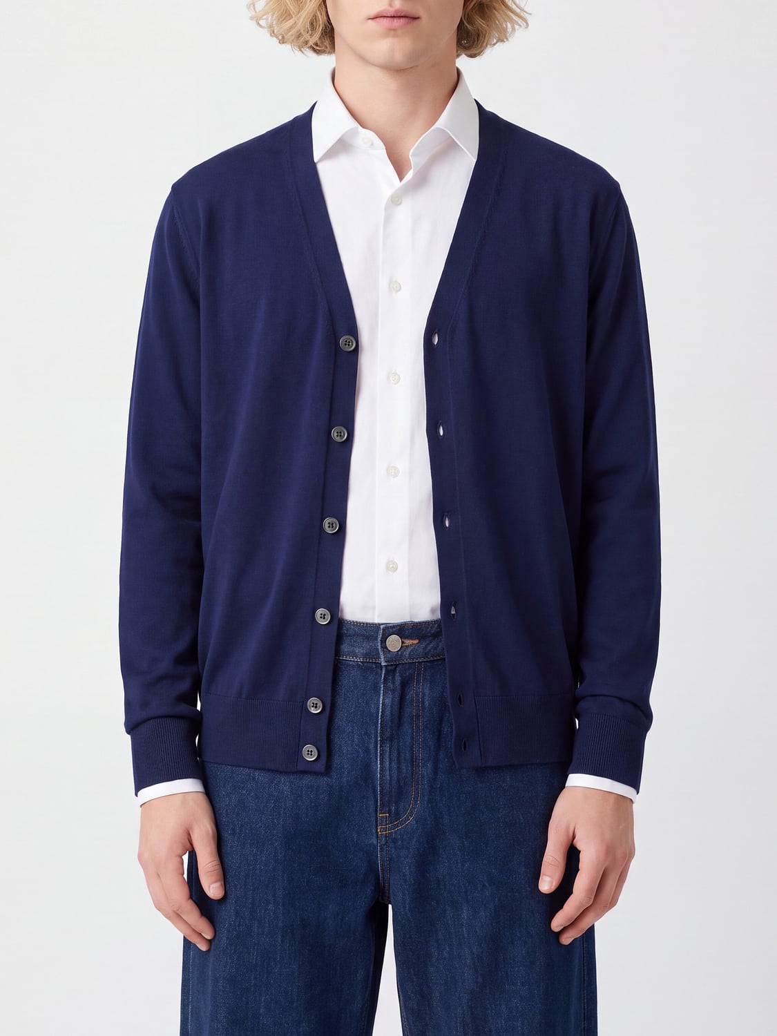 BRAMANI CASHMERE セーター: セーター メンズ Bramani Cashmere, ネイビー - Img 1
